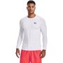 UA HG Armour Fitted LS, White