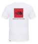 M S/S RED BOX TEE WHITE