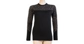 MERINO IMPRESS women's long sleeve shirt black/pattern