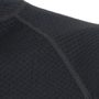 MERINO DF men's long shirt. sleeve zipper black