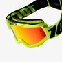 ACCURI GOGGLE FLUO YELLOW - RED MIRROR LENS