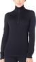 W 200 Oasis LS Half Zip, BLACK