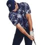 Iso-Chill Grphc Palm Polo, navy