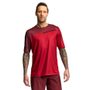 INDY jersey neck sleeve, dark red