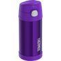 Baby thermos with straw 355 ml purple