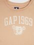 430231-00 Dětské tričko organic GAP 1969 Béžová