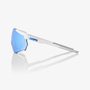 RACETRAP 3.0, Matte White - HiPER Blue Multilayer Mirror Lens