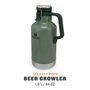 Classic series beer container/jug/growler with stopper 1,9 l green