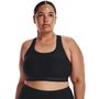 UA Crossback Mid Bra, Black