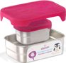 Stainless Steel Lunchbox Set Owl, silver pink