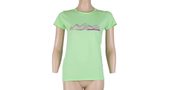 COOLMAX FRESH PT MOUNTAINS women's T-shirt neck sleeve light green