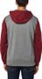 Destrakt Zip Fleece, grey/red