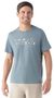 GONE CAMPING GRAPHIC SS T SF, pewter blue