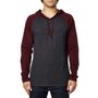 Diskors Hooded Ls Knit Heather Burgundy - triko