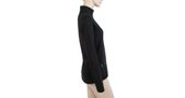 THERMO women's long sleeve zipped shirt black