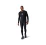 M MERINO SPORT 150 SMW LOGO LS GRPHC TEE black