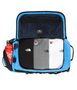 BASE CAMP DUFFEL L, 95L CLEAR LAKE BLUE/TNF BLACK