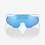 RACETRAP 3.0, Matte White - HiPER Blue Multilayer Mirror Lens