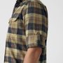 Singi Heavy Flannel Shirt M, Dark Navy-Buckwheat Brown