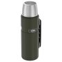 Beverage thermos with handle 1200 ml military green