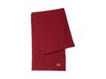 Rib Knit Scarf with Victorinox Leather Patch, Red