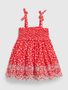 670000-00 Baby floral šaty Červená