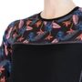 MERINO IMPRESS black/floral