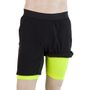 TRAIL men's shorts, black/reflex yellow