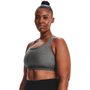 UA Crossback Mid Heather Bra, Gray