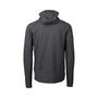 M's Merino Zip Hood Sylvanite Grey Melange