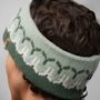 Övik Path Knit Headband, Deep Patina-Misty Green