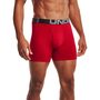 UA Charged Cotton 6in 3 Pack, Red