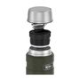 Food thermos with folding spoon and cup 470 ml military green