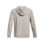 UA Essential Fleece Hoodie, Gray/white