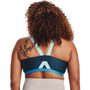 UA Infinity Mid High Neck Shine, Blue