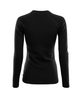 WarmWool Crew Neck shirt, Jet Black, Woman