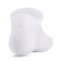 UA Yth Essential No Show 6pk, White