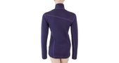 MERINO UPPER ladies sweatshirt short zip purple