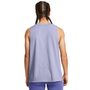 Off Campus Muscle Tank, Celeste / White