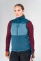 Egga Grid Merino Vest Wmn Flood/Moon