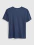 424016-03 Dětské tričko s logem Tmavě modrá