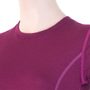 MERINO ACTIVE women's shirt neck sleeve lilla