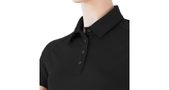 MERINO ACTIVE POLO women's shirt neck sleeve black