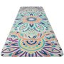 Yoga mat natural rubber, pattern I, 1 mm - pink/blue