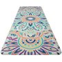 Yoga mat přírodní guma, vzor I, 1 mm - růžová/modrá