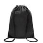 BENCHED CINCH BAG, Onyx