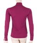 MERINO ACTIVE women's long sleeve shirt with zipper lilla