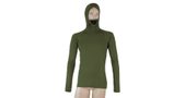 MERINO DF men's long shirt. sleeve with hood safari