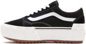 UA Old Skool Stacked (suede/canvas), black/blanc de blanc