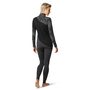 W MERINO 250 BASELAYER COLORBLOCK 1/4ZIP, black